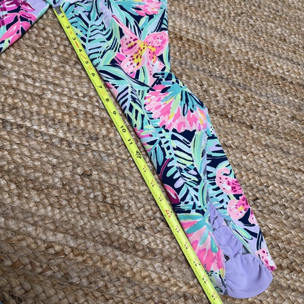 Lilly Pulitzer Luxletic Capri Leggings Floral Print UPF Activewear Sz S - Picture 6 of 7
